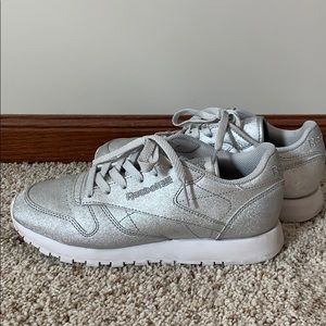 silver glitter reeboks